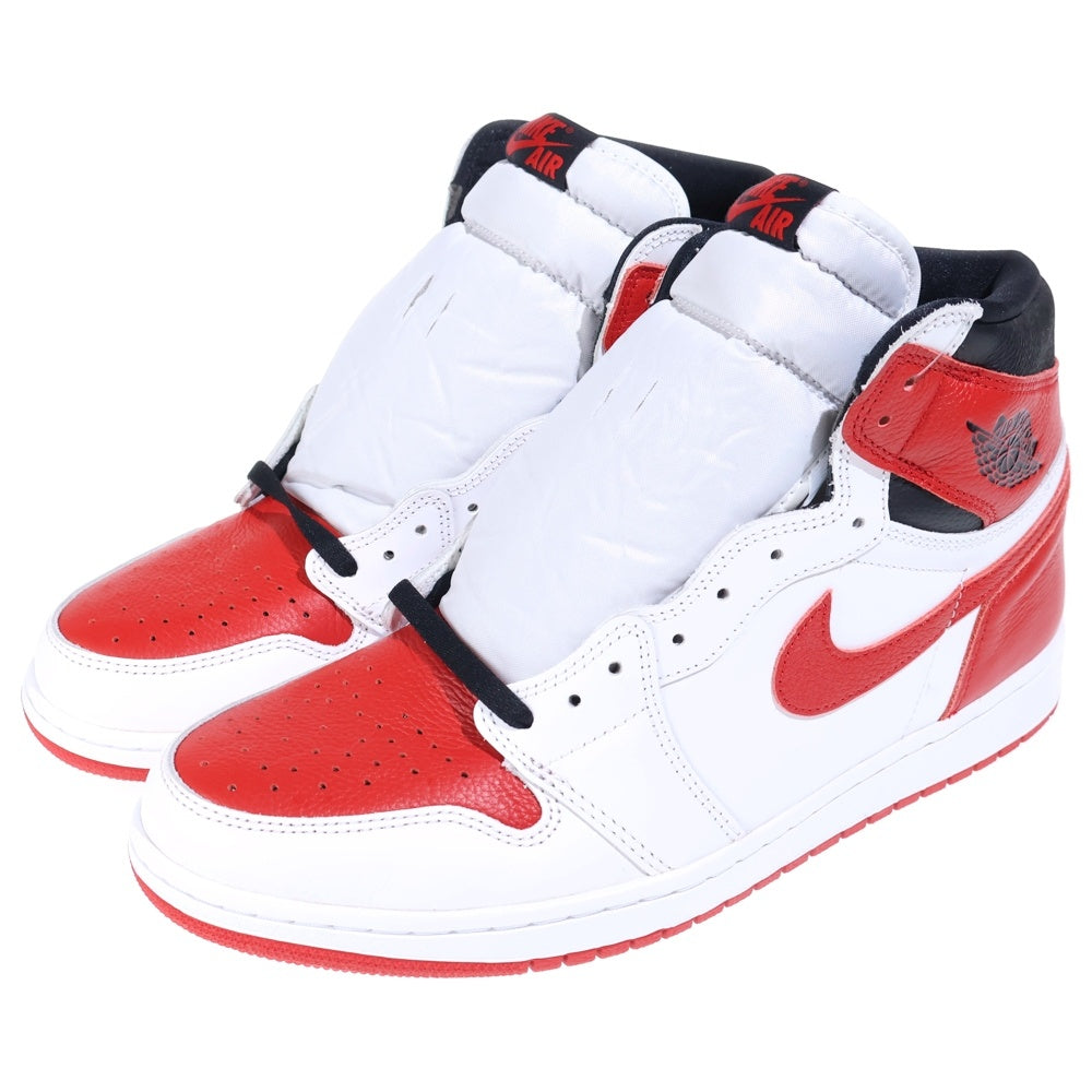 NIKE(ナイキ) AIR JORDAN 1 RETRO HIGH OG HERITAGE エアジョーダン1 レトロ ヘリテージ ハイカットスニーカー ホワイト/レッド US10/28.0cm 555088-161