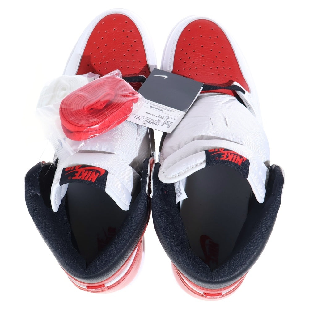 NIKE(ナイキ) AIR JORDAN 1 RETRO HIGH OG HERITAGE エアジョーダン1 レトロ ヘリテージ ハイカットスニーカー ホワイト/レッド US10/28.0cm 555088-161