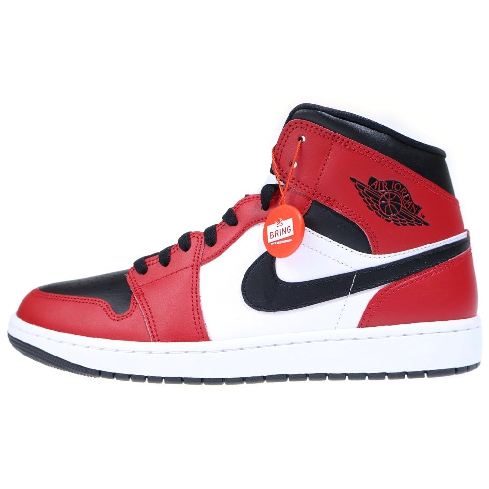 NIKE(ナイキ) AIR JORDAN 1 MID CHICAGO BLACK TOE エアジョーダン1 シカゴ ブラックトゥ つま黒 ミッドカットスニーカー ブラック/ホワイト/レッド US12/30cm 554724-069