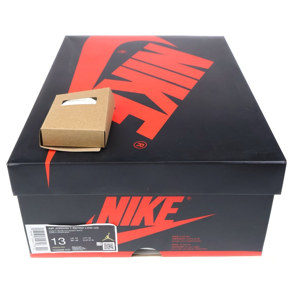 NIKE(ナイキ) JORDAN1 LOW CHICAGO ジョーダン１ シカゴ ローカットスニーカー ホワイト/レッド US13/31cm DZ2536-600