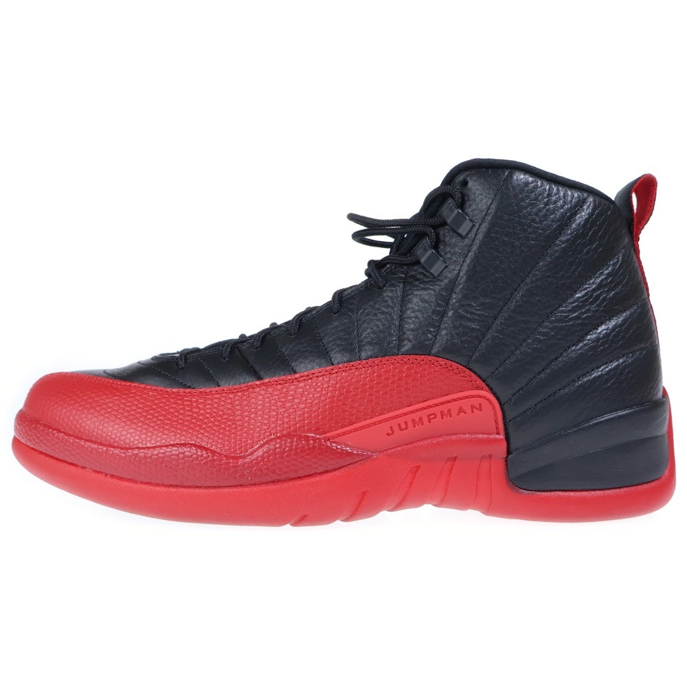 NIKE(ナイキ) 【観賞用2016年製】 AIR JORDAN 12 RETRO FLU GAME エアジョーダン12 レトロ フルゲーム ハイカットスニーカー ブラック/レッド US13/31cm 130690-002