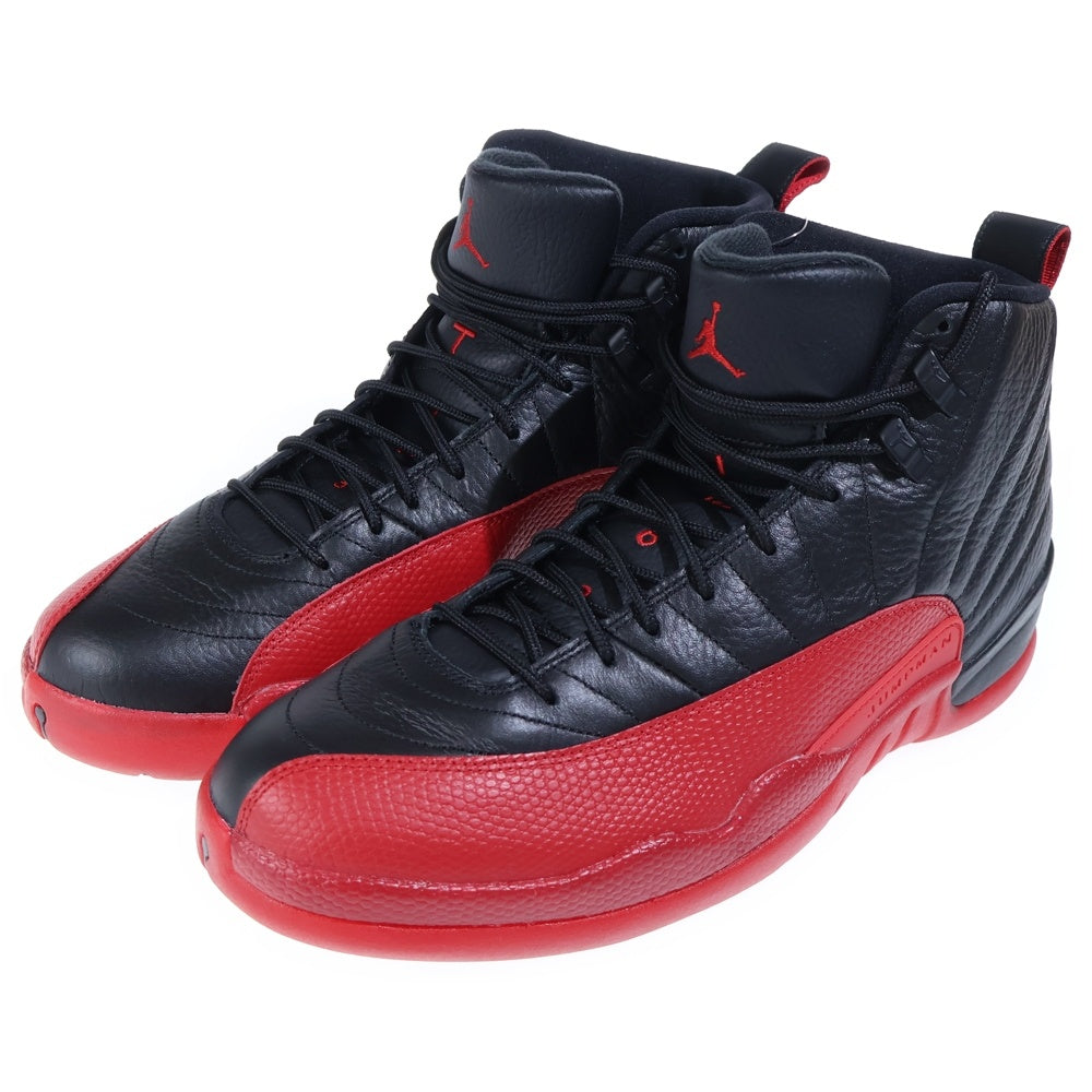 NIKE(ナイキ) 【観賞用2016年製】 AIR JORDAN 12 RETRO FLU GAME エアジョーダン12 レトロ フルゲーム ハイカットスニーカー ブラック/レッド US13/31cm 130690-002