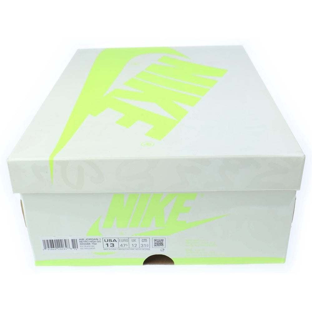 NIKE(ナイキ) AIR JORDAN 1 RETRO HIGH OG VOLT VISIONAIRE エアジョーダン1 レトロ ボルト ヴィジョネア ハイカットスニーカー イエロー/ホワイト US13/31cm 555088-702