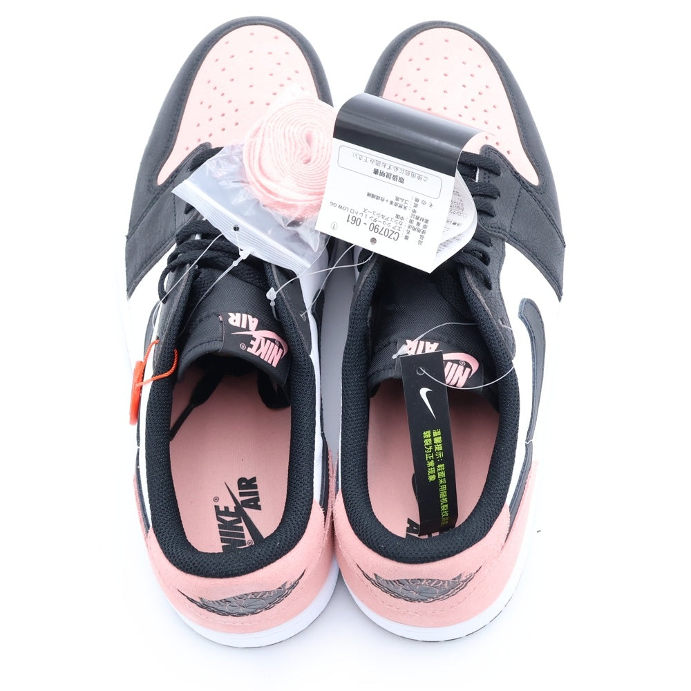 NIKE(ナイキ) AIR JORDAN 1 RETRO LOW OG BLEACHED CORAL エアジョーダン1 ブリーチドコーラル ローカットスニーカー ブラック/ピンク/ホワイト US13/31cm CZ0790-061