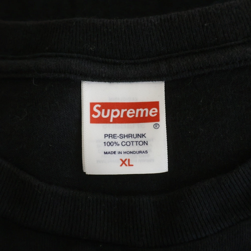 SUPREME(シュプリーム) 25AW Skull Tee スカルロゴプリント クルーネック半袖Tシャツ カットソー ブラック