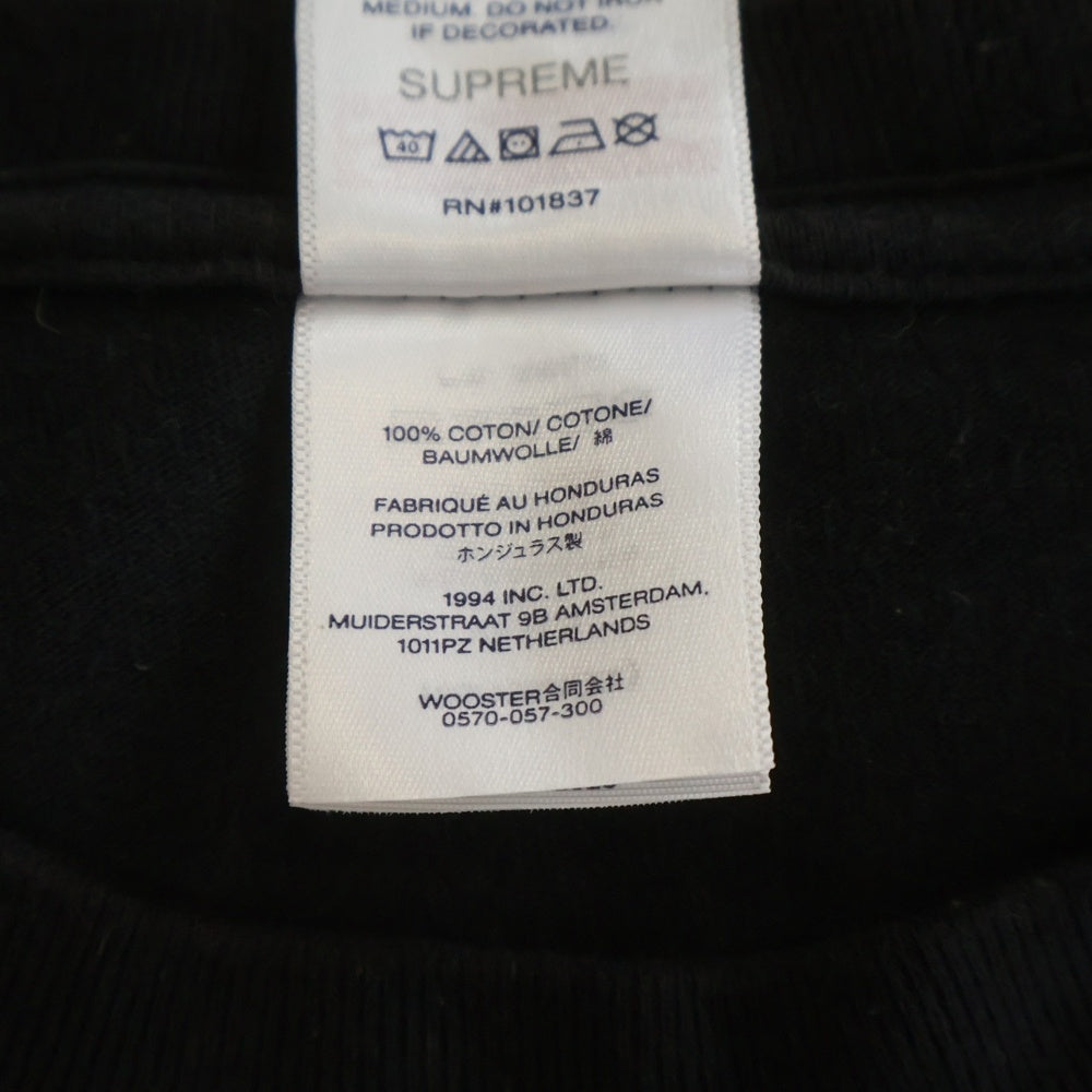 SUPREME(シュプリーム) 25AW Skull Tee スカルロゴプリント クルーネック半袖Tシャツ カットソー ブラック