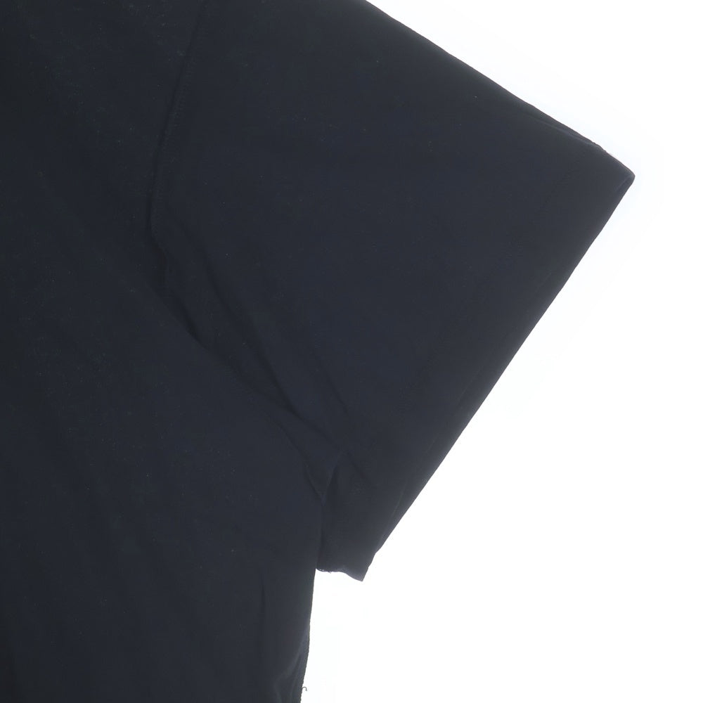 BALENCIAGA(バレンシアガ) Inside Out T-Shirt インサイドアウト ロゴプリントTシャツ 半袖カットソー ブラック 787358 TQVJ4