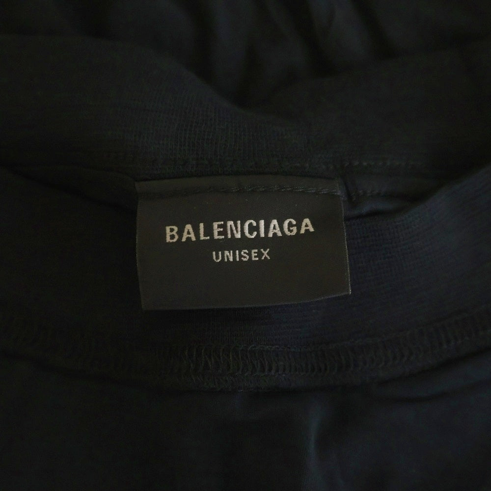 BALENCIAGA(バレンシアガ) Inside Out T-Shirt インサイドアウト ロゴプリントTシャツ 半袖カットソー ブラック 787358 TQVJ4