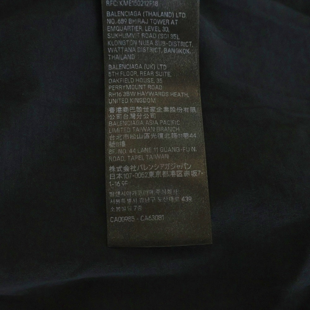 BALENCIAGA(バレンシアガ) Inside Out T-Shirt インサイドアウト ロゴプリントTシャツ 半袖カットソー ブラック 787358 TQVJ4