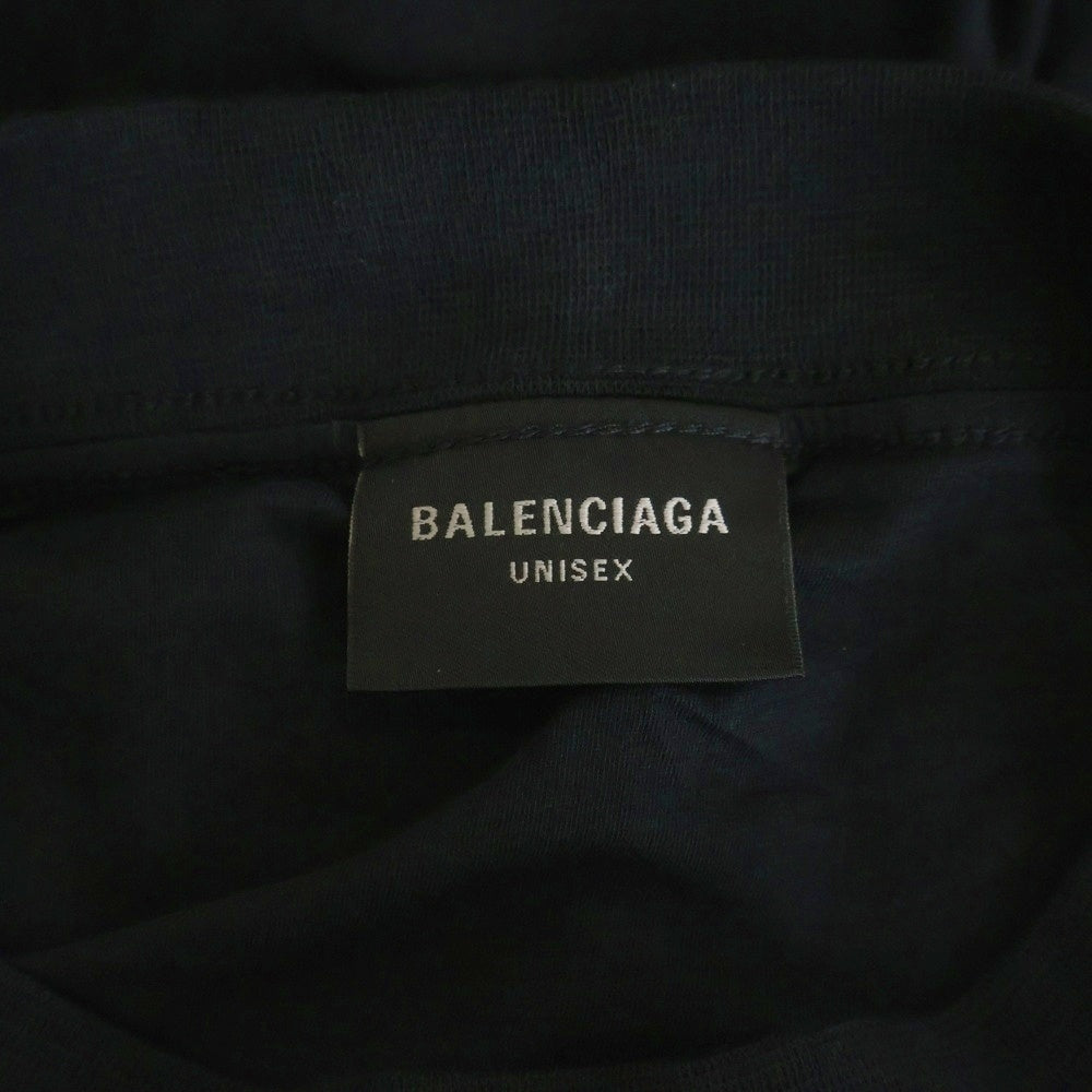 BALENCIAGA(バレンシアガ) Inside Out T-Shirt インサイドアウト ロゴプリントTシャツ 半袖カットソー ブラック 787358 TQVJ4