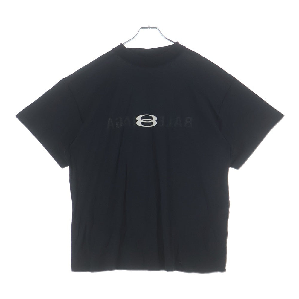 BALENCIAGA(バレンシアガ) Inside Out T-Shirt インサイドアウト ロゴプリントTシャツ 半袖カットソー ブラック 787358 TQVJ4