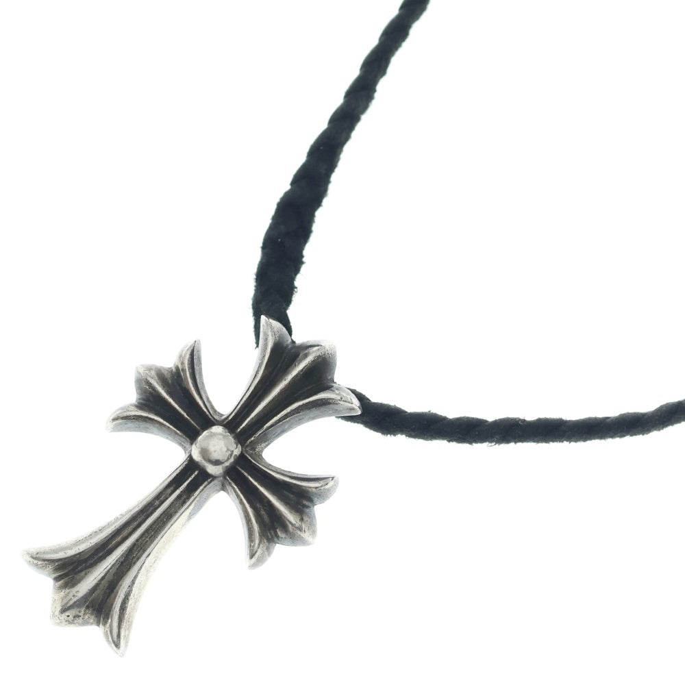 CHROME HEARTS(クロムハーツ) CH CRS SMLスモールCHクロス BC ボロチップブレイド ネックレス シルバー BCA220