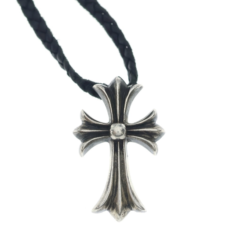 CHROME HEARTS(クロムハーツ) CH CRS SMLスモールCHクロス BC ボロチップブレイド ネックレス シルバー BCA220