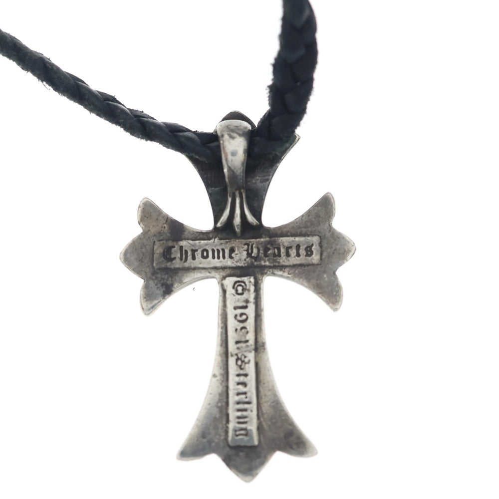 CHROME HEARTS(クロムハーツ) CH CRS SMLスモールCHクロス BC ボロチップブレイド ネックレス シルバー BCA220