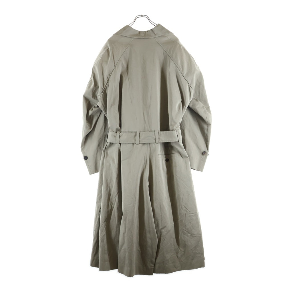 BALENCIAGA(バレンシアガ) 21AW OVERSIZED TRENCH COAT オーバーサイズ 裏地チェック ロングトレンチコート ベージュ 675422 TKP04