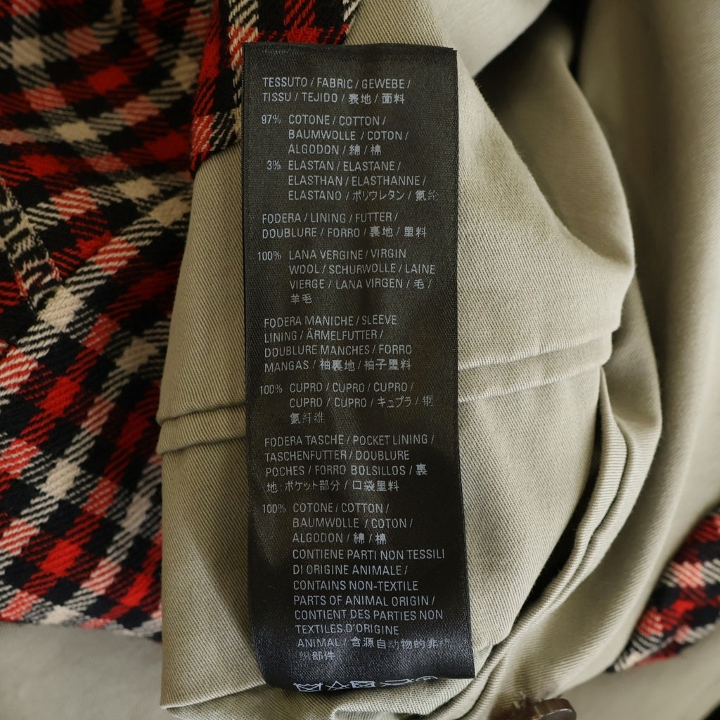 BALENCIAGA(バレンシアガ) 21AW OVERSIZED TRENCH COAT オーバーサイズ 裏地チェック ロングトレンチコート ベージュ 675422 TKP04