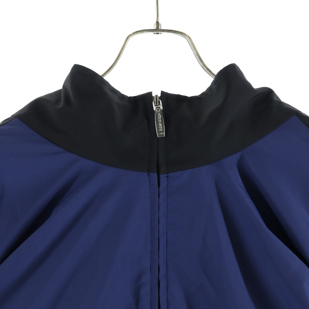 BALENCIAGA(バレンシアガ) 24SS 3B SPORTS ICON OFF SHOULDER TRACKSUIT オフショルダートラックジャケット ジップアップブルゾン ブラック/ブルー 790756 TM010
