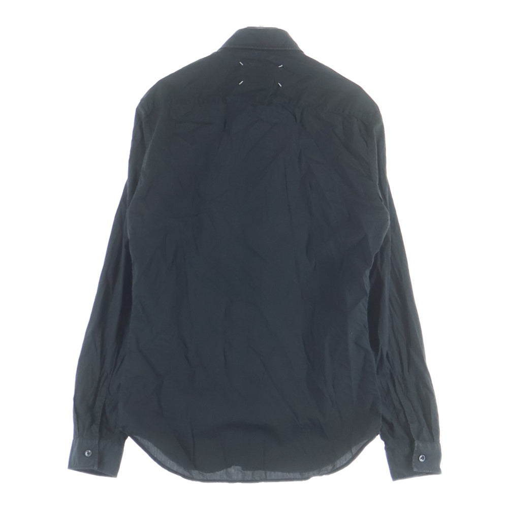 Maison Margiela(メゾンマルジェラ) 16AW 4ステッチ ボタンアップ コットン ロングスリーブシャツ ブラック F3-431