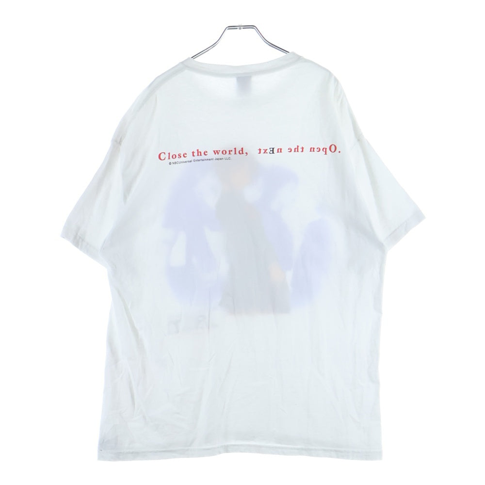 GEEKSRULE(ギークスルール) SERIAL EXPERIMENTS LAIN シリアルエクスペリメンツレイン シルクスクリーンプリント クルーネック半袖Tシャツカットソー ホワイト