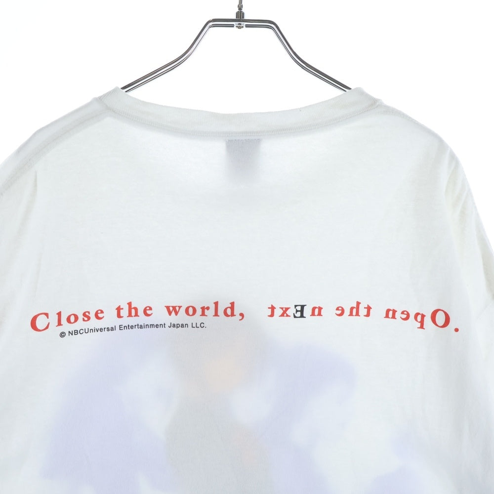 GEEKSRULE(ギークスルール) SERIAL EXPERIMENTS LAIN シリアルエクスペリメンツレイン シルクスクリーンプリント クルーネック半袖Tシャツカットソー ホワイト