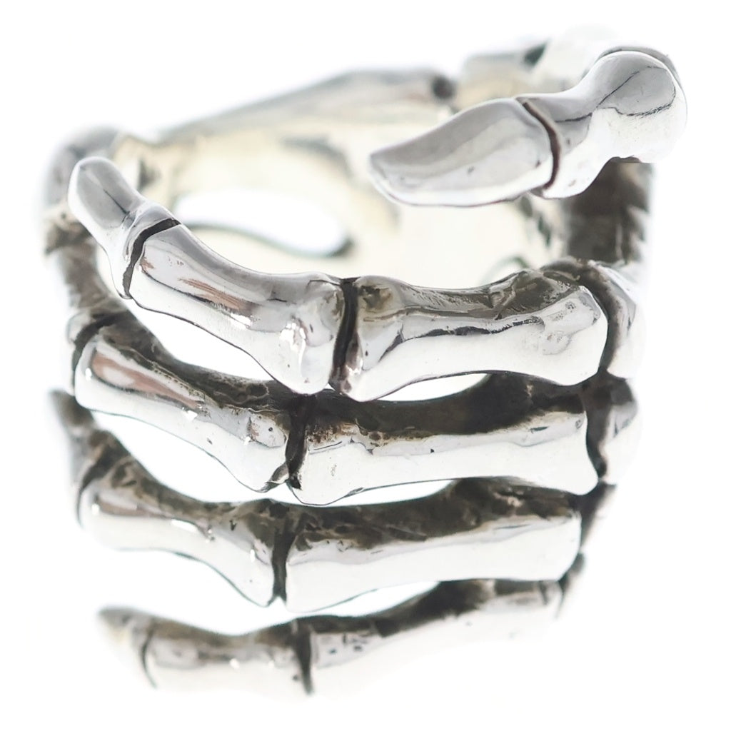 CRAZY PIG(クレイジーピッグ) BONE HAND RING ボーンハンド リング シルバー 12