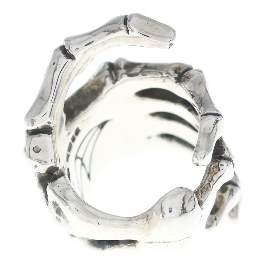 CRAZY PIG(クレイジーピッグ) BONE HAND RING ボーンハンド リング シルバー 12
