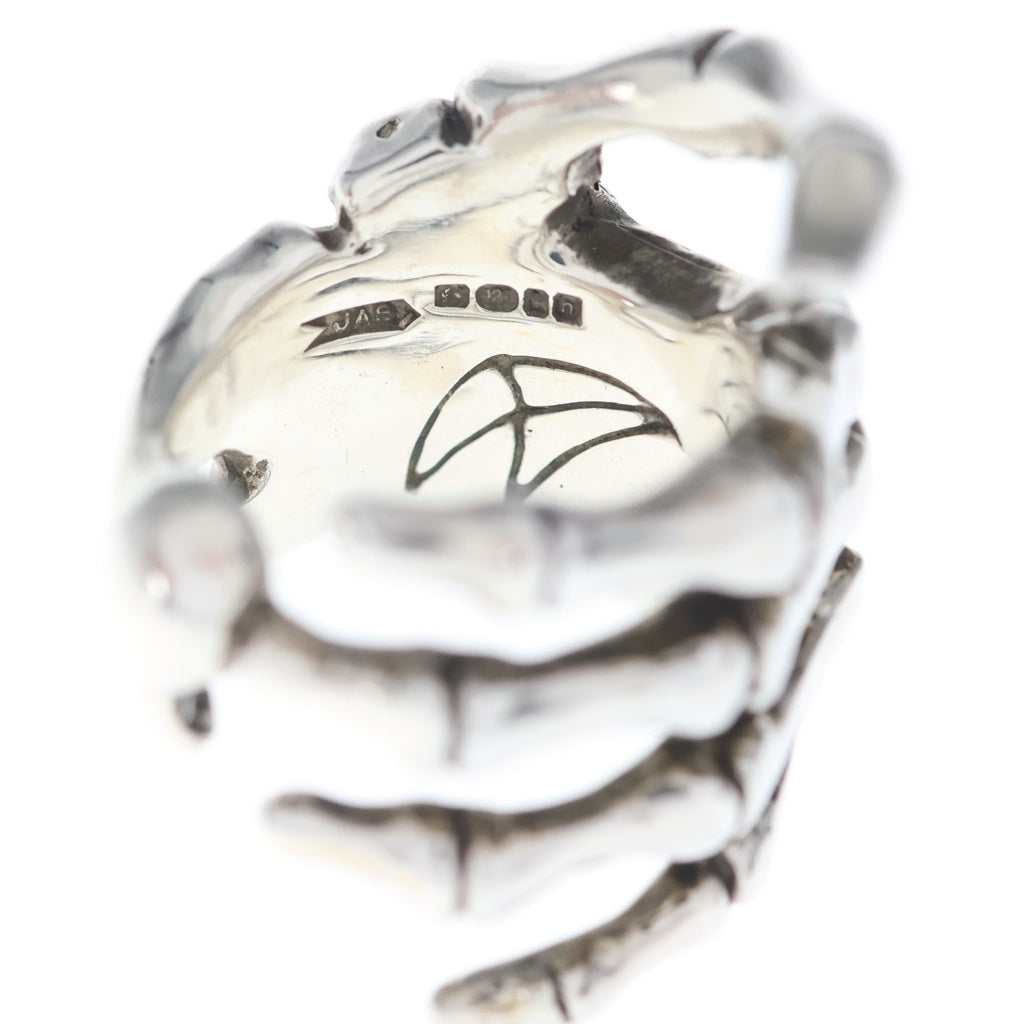 CRAZY PIG(クレイジーピッグ) BONE HAND RING ボーンハンド リング シルバー 12