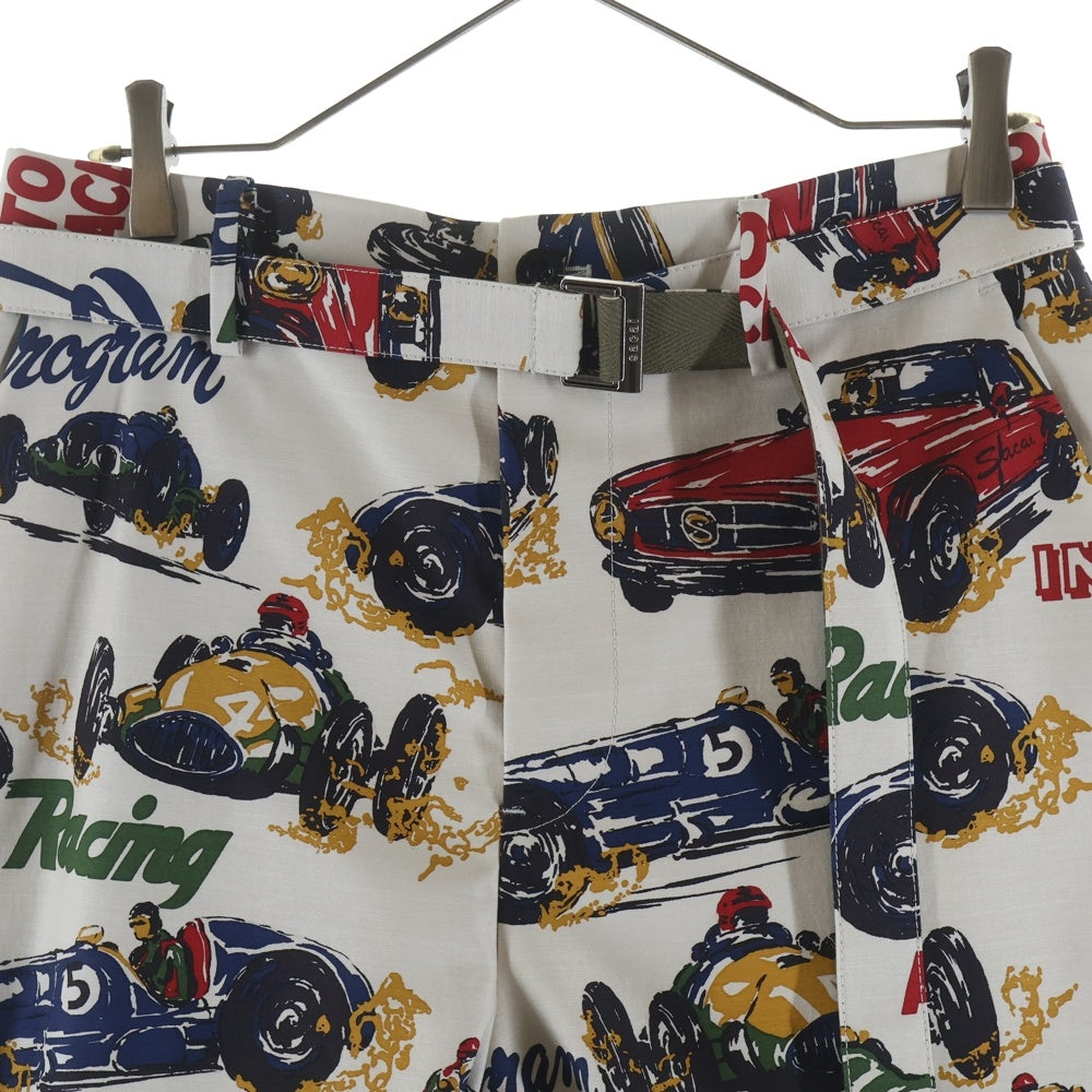 Sacai(サカイ) 25SS CAR RACE TROPICAL PRINT SHORT カーレース トロピカルプリント ショーツ ハーフパンツ マルチカラー 25-03657M