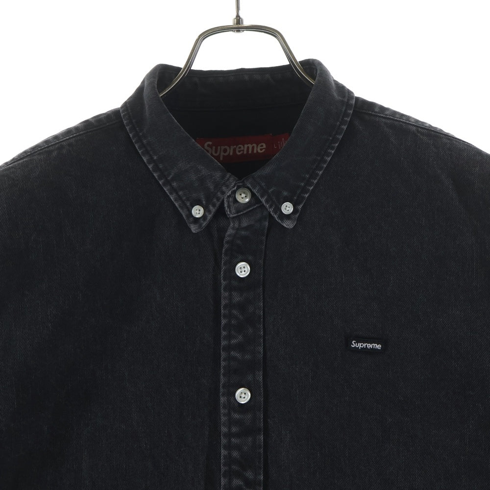 SUPREME(シュプリーム) 25SS Small Box Denim Shirt スモール ボックス デニム レギュラーカラー シャツ 長袖シャツ ブラック
