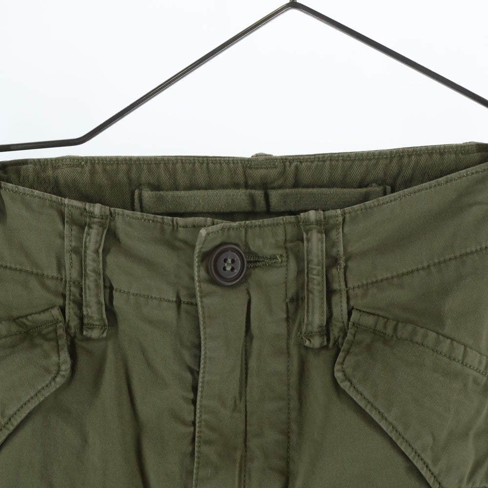 RRL(ダブルアールエル) コットン ミリタリー スリムフィット カーゴパンツ レディース カーキ