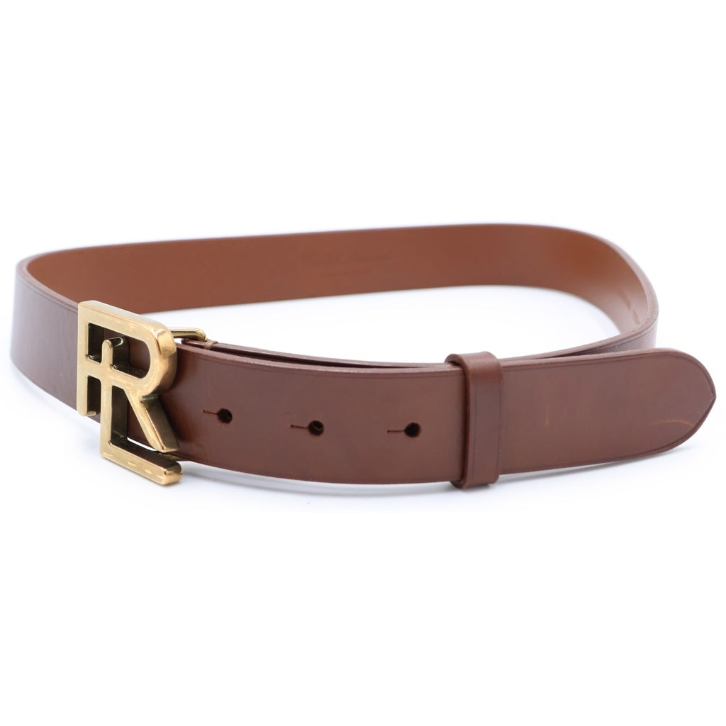 RALPH LAUREN(ラルフローレン) RL ヴァケッタ ゴールドバックル レザーベルト ブラウン
