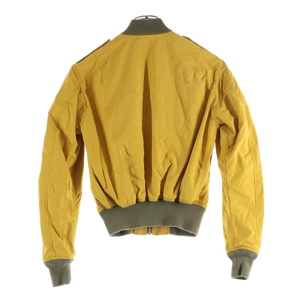 RRL(ダブルアールエル) ナイロン ジップアップ ボンバー フライトジャケット レディース イエロー
