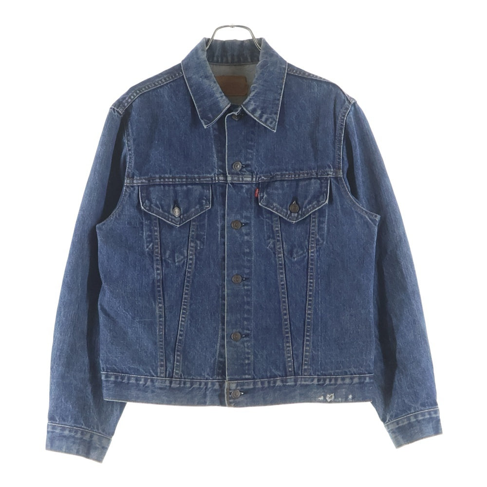 Levi's(リーバイス) 70S VINTAGE 70505-0217 4th フォース USA製 スモールe ボタン裏刻印522 不均等V デニムトラッカージャケット インディゴ