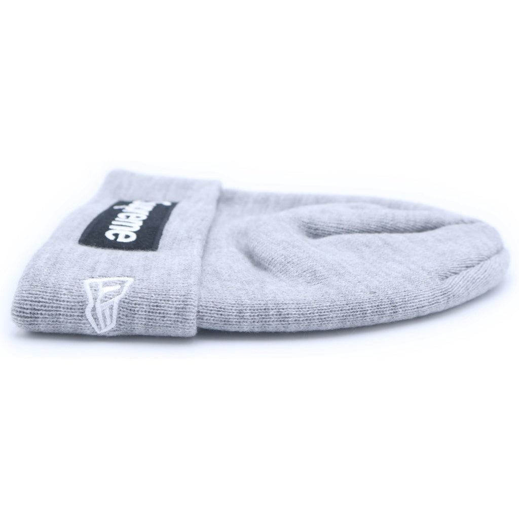 SUPREME(シュプリーム) 22AW ×NEW ERA Box Logo Beanie ニューエラ ボックスロゴ アクリルニットビーニー 帽子 グレー