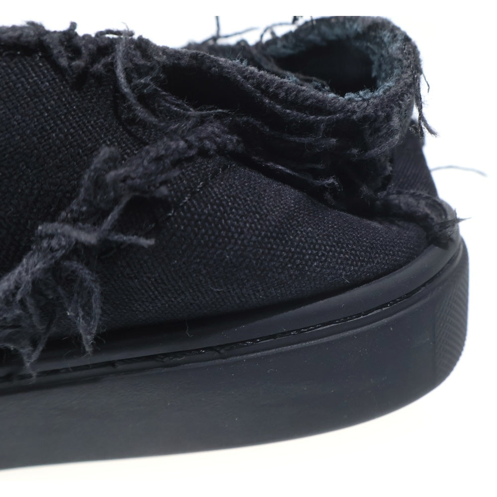 Yohji Yamamoto(ヨウジヤマモト) カッティング レースアップ ローカットスニーカー レディース ブラック