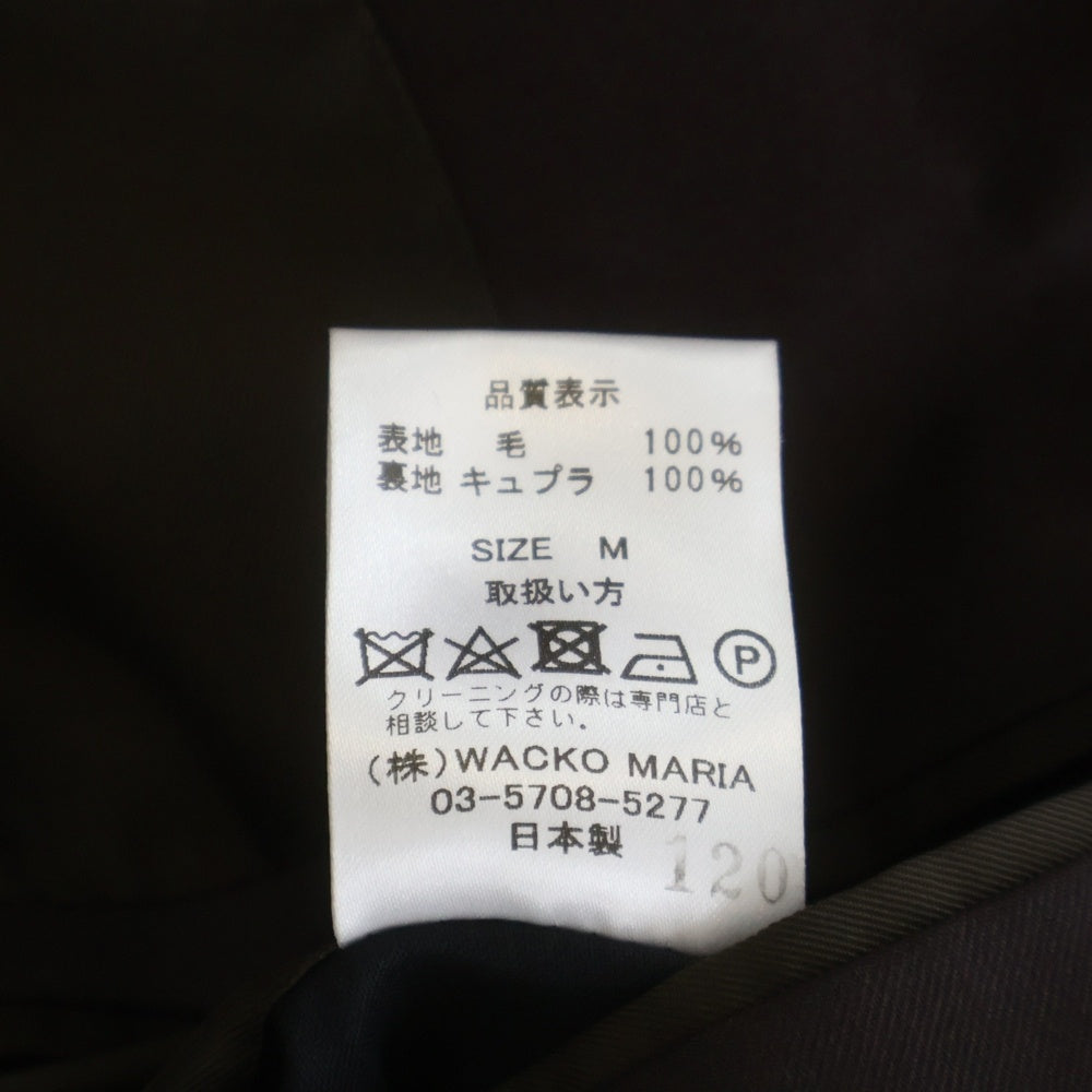 WACKO MARIA(ワコマリア) Ermenegildo Zegna 2B Tailored/Pleated Trousers ゼニア 2ボタン テーラードジャケット/センタープリーツ トラウザー スラックス セットアップ バーガンディ