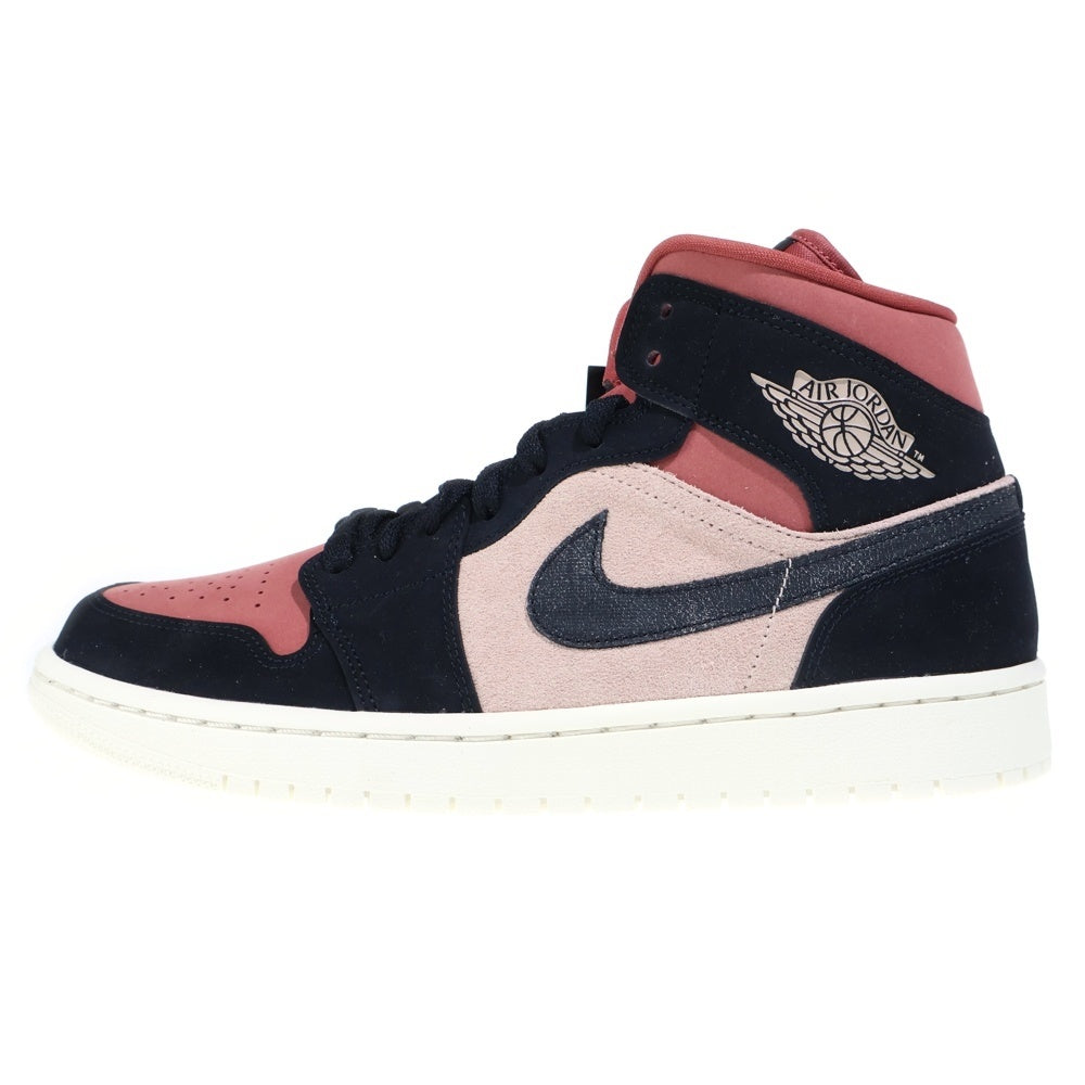 NIKE(ナイキ) WMNS AIR JORDAN 1 MID エアジョーダン ミッドカットスニーカー ブラック/ピンク US11/28cm BQ6472-202
