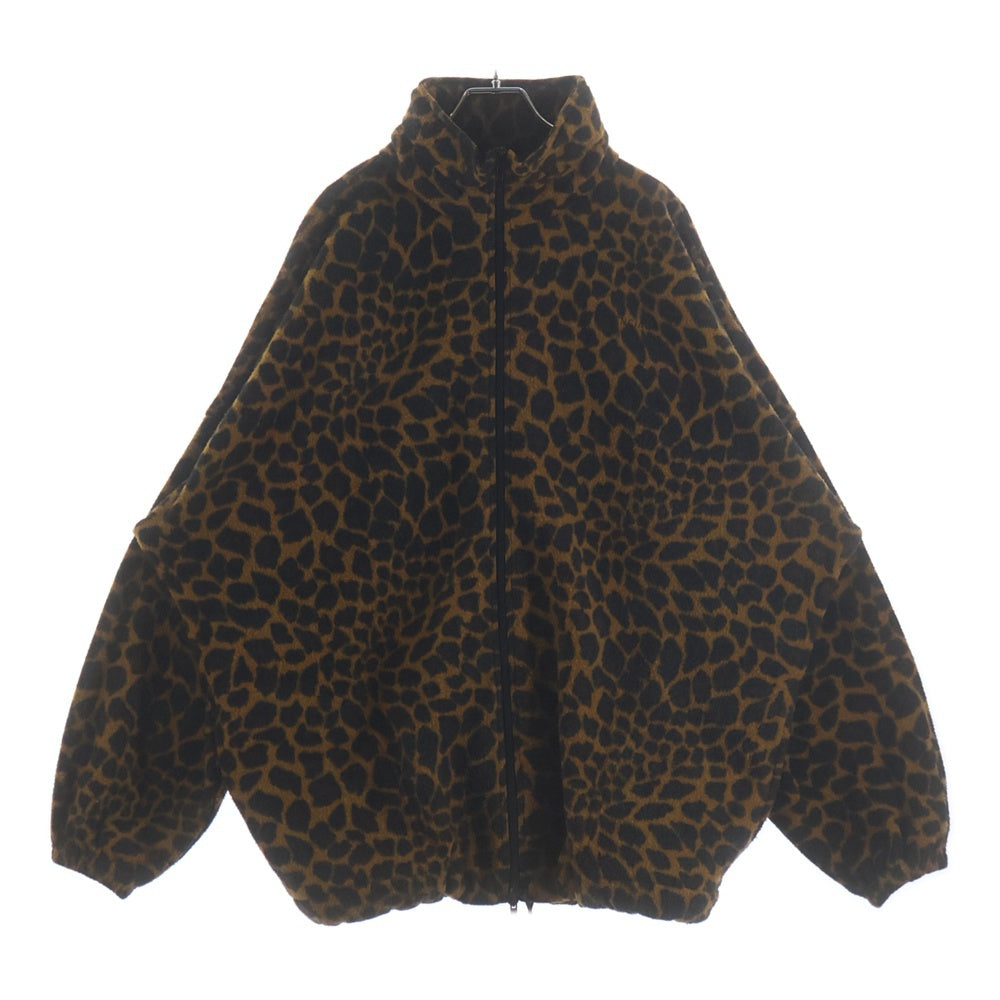 BALENCIAGA(バレンシアガ) 18AW レオパード柄オーバーサイズフリースブルゾン ジャケット ブラウン 528353 TBV08