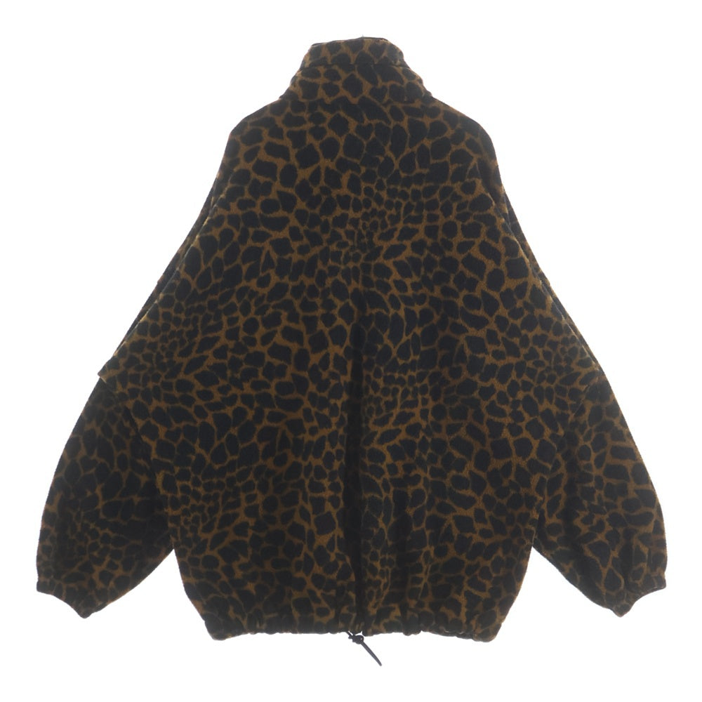 BALENCIAGA(バレンシアガ) 18AW レオパード柄オーバーサイズフリースブルゾン ジャケット ブラウン 528353 TBV08