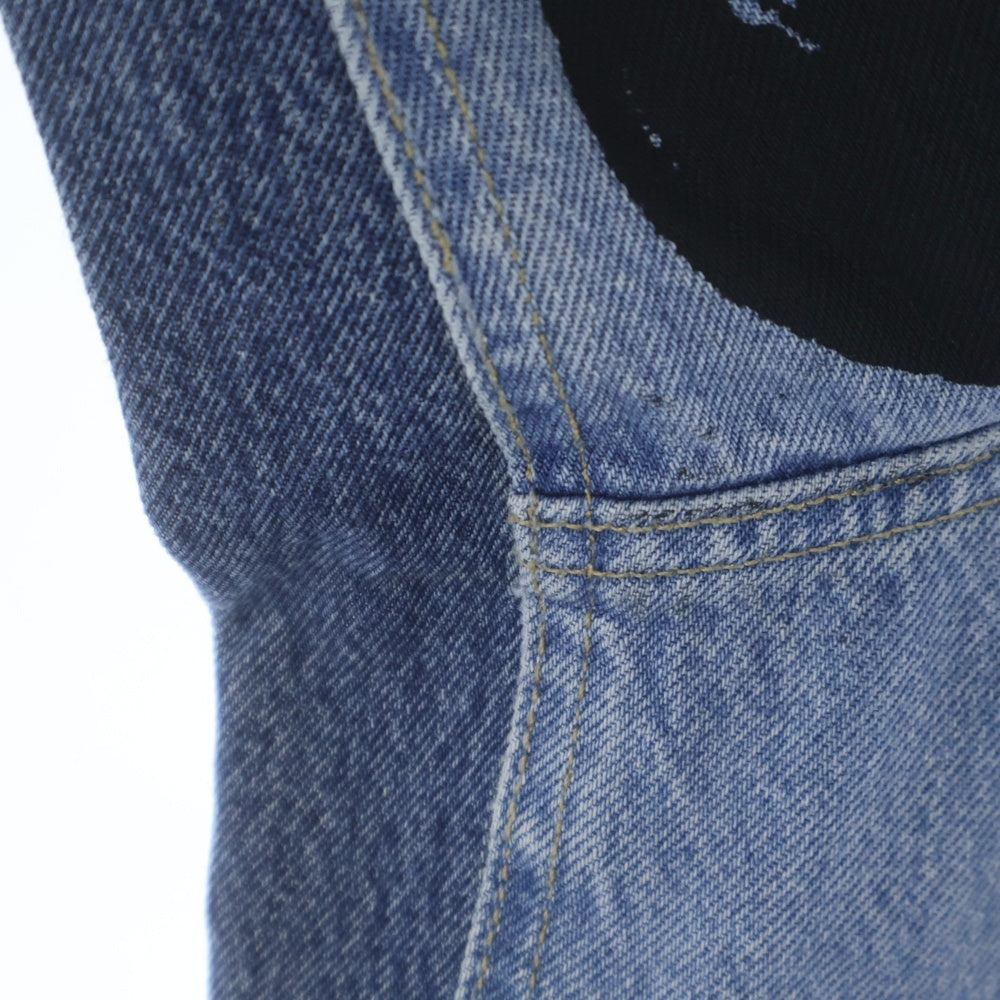 VETEMENTS(ヴェトモン) 18AW TRIBAL STICKER OVERSIZED DENIM JACKET トライバルステッカー オーバーサイズデニムジャケット インディゴ WAH19JA111