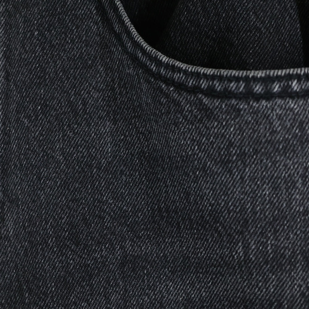 ALEXANDER WANG(アレキサンダーワン) デニムナイロンドッキング加工 ジョガーパンツ レディース ブラック