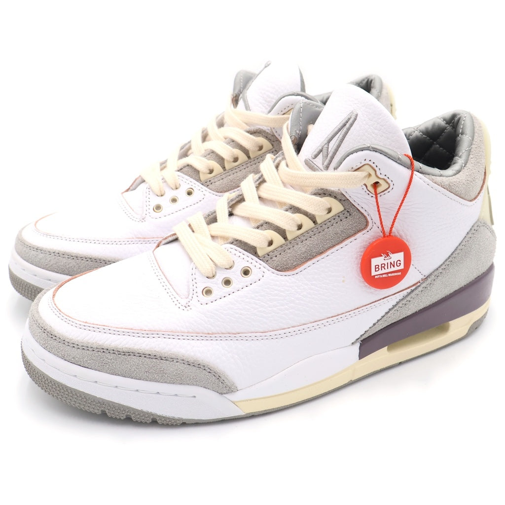 NIKE(ナイキ) ×A MA MANIERE AIR JORDAN 3 RETRO SP アママニエール エアジョーダン 3 レトロ ミッドカットスニーカー ホワイト/ベージュ US11/28cm DH3434-110