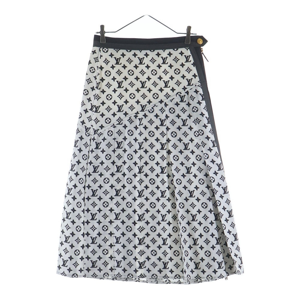LOUIS VUITTON(ルイヴィトン) 23AW モノグラムシルクプリーツ ミディアムスカート レディース ホワイト RW232W ADD FPSX35