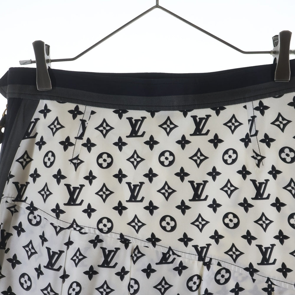 LOUIS VUITTON(ルイヴィトン) 23AW モノグラムシルクプリーツ ミディアムスカート レディース ホワイト RW232W ADD FPSX35