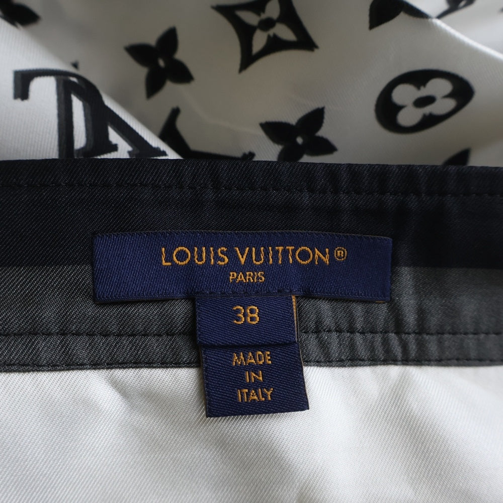 LOUIS VUITTON(ルイヴィトン) 23AW モノグラムシルクプリーツ ミディアムスカート レディース ホワイト RW232W ADD FPSX35