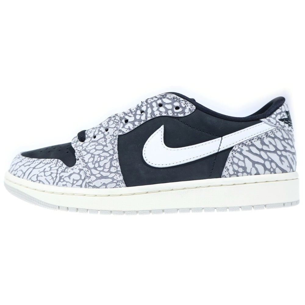 NIKE(ナイキ) AIR JORDAN 1 RETRO LOW OG BLACK CEMENT エアジョーダン1 ブラックセメント ローカットスニーカー グレー/ブラック US9/27cm CZ0790-001