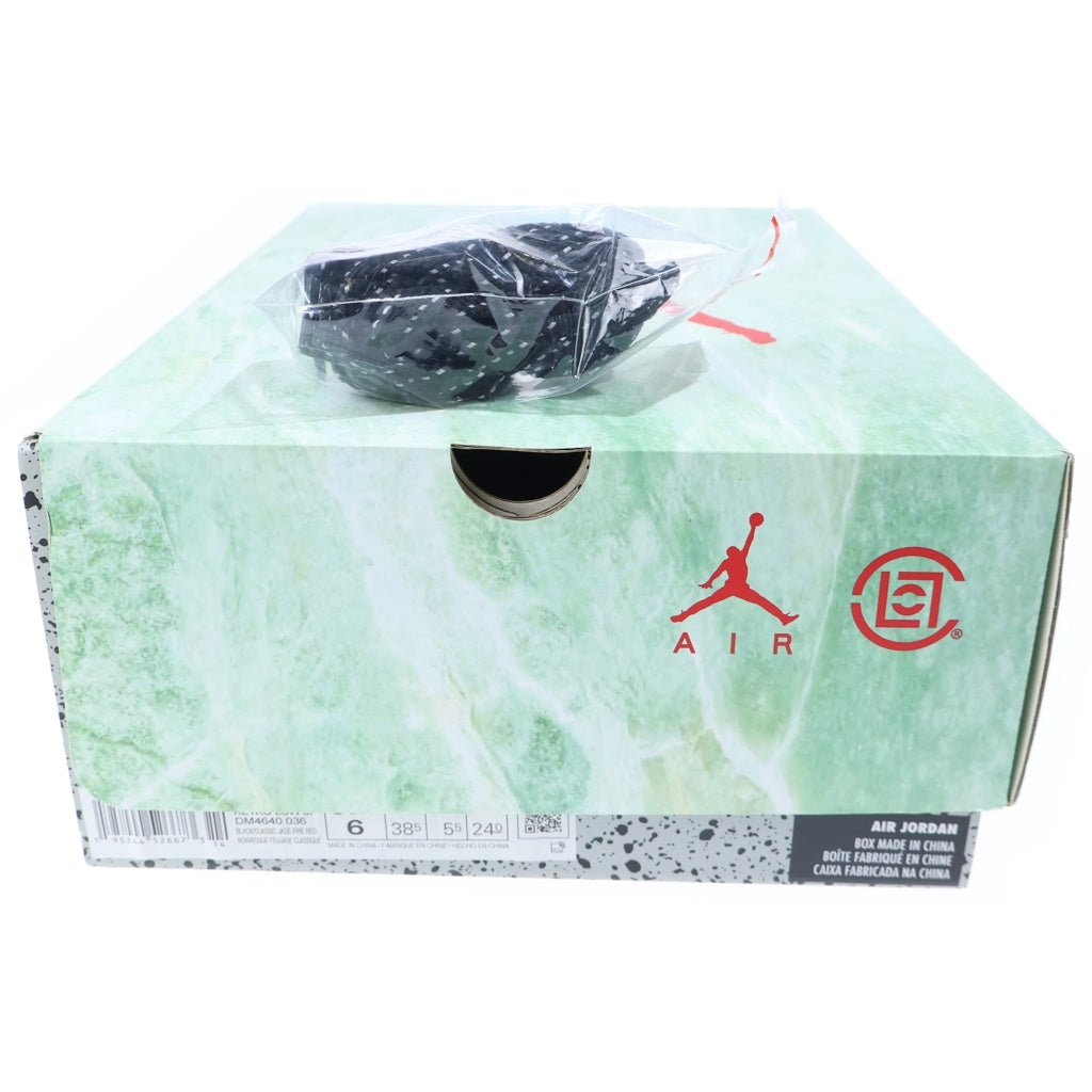 NIKE(ナイキ) ×CLOT AIR JORDAN5 RETRO LOW SP JADE クロット エアジョーダン5 ローカットスニーカー ブラック/レッド US6/24cm DM4640-036