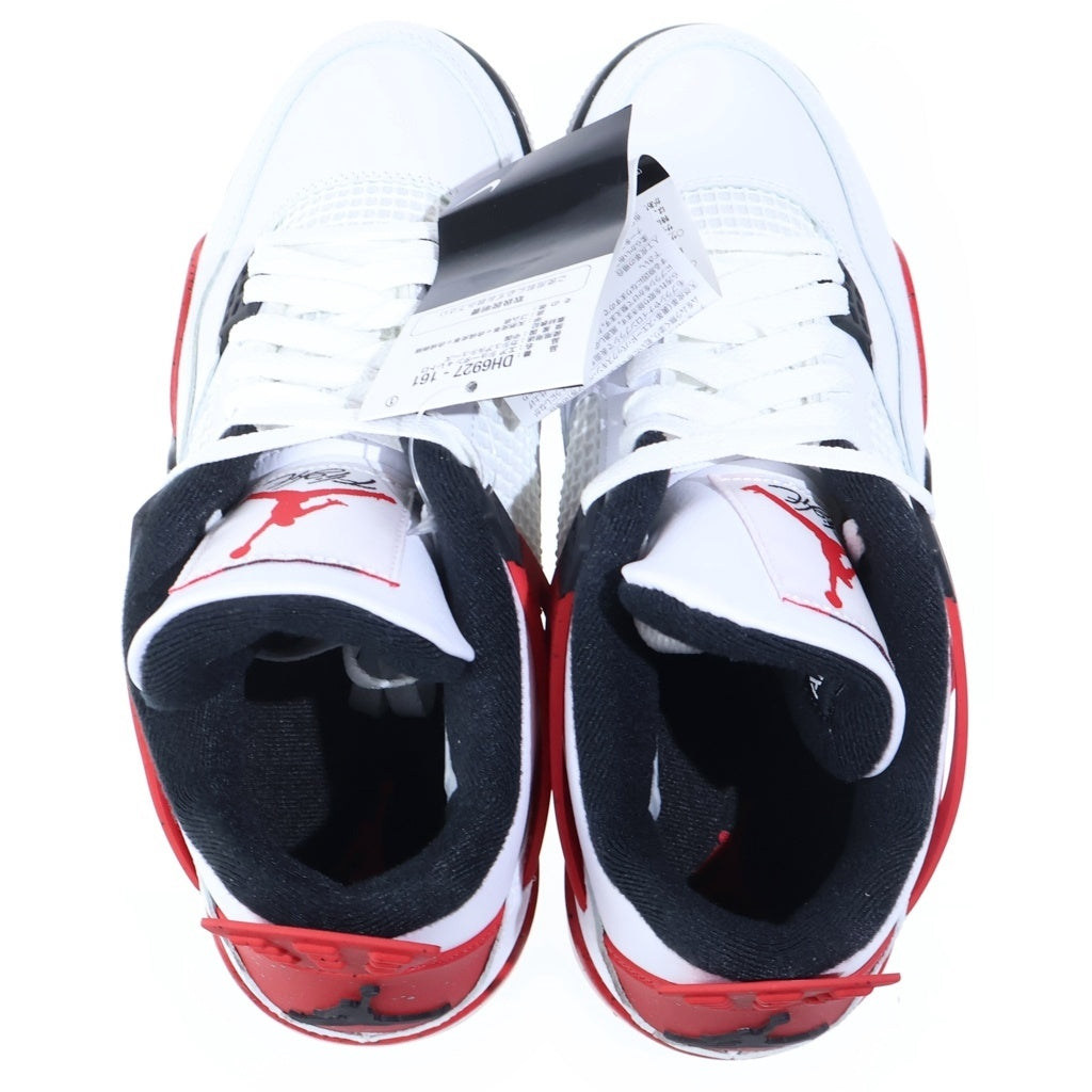 NIKE(ナイキ) AIR JORDAN 4 RETRO RED CEMENT エアジョーダン レトロ レッドセメント ミッドカットスニーカー ホワイト/レッド US9/27cm DH6927-161