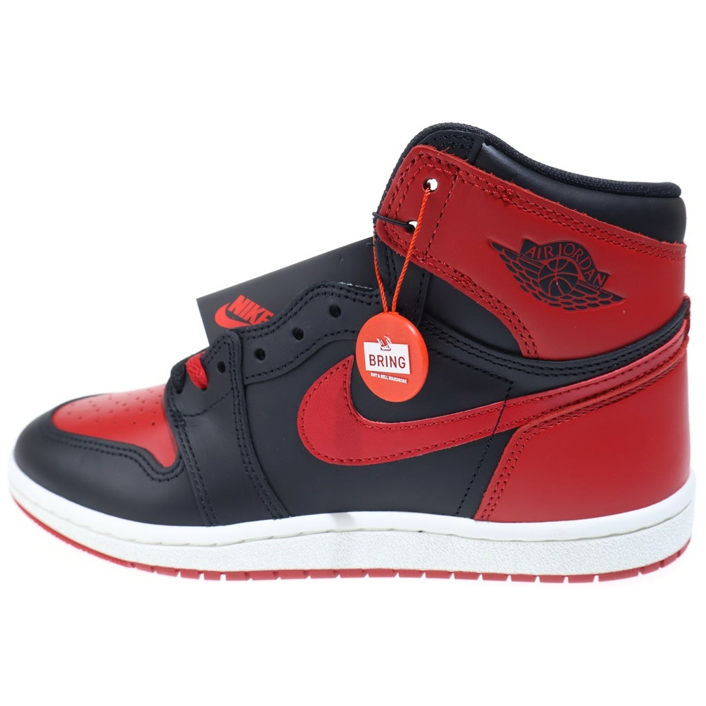 NIKE(ナイキ) AIR JORDAN 1 HIGH 85 BRED エアジョーダン1 85 ブレッド ハイカットスニーカー ブラック/レッド US9/27cm HV6674-067