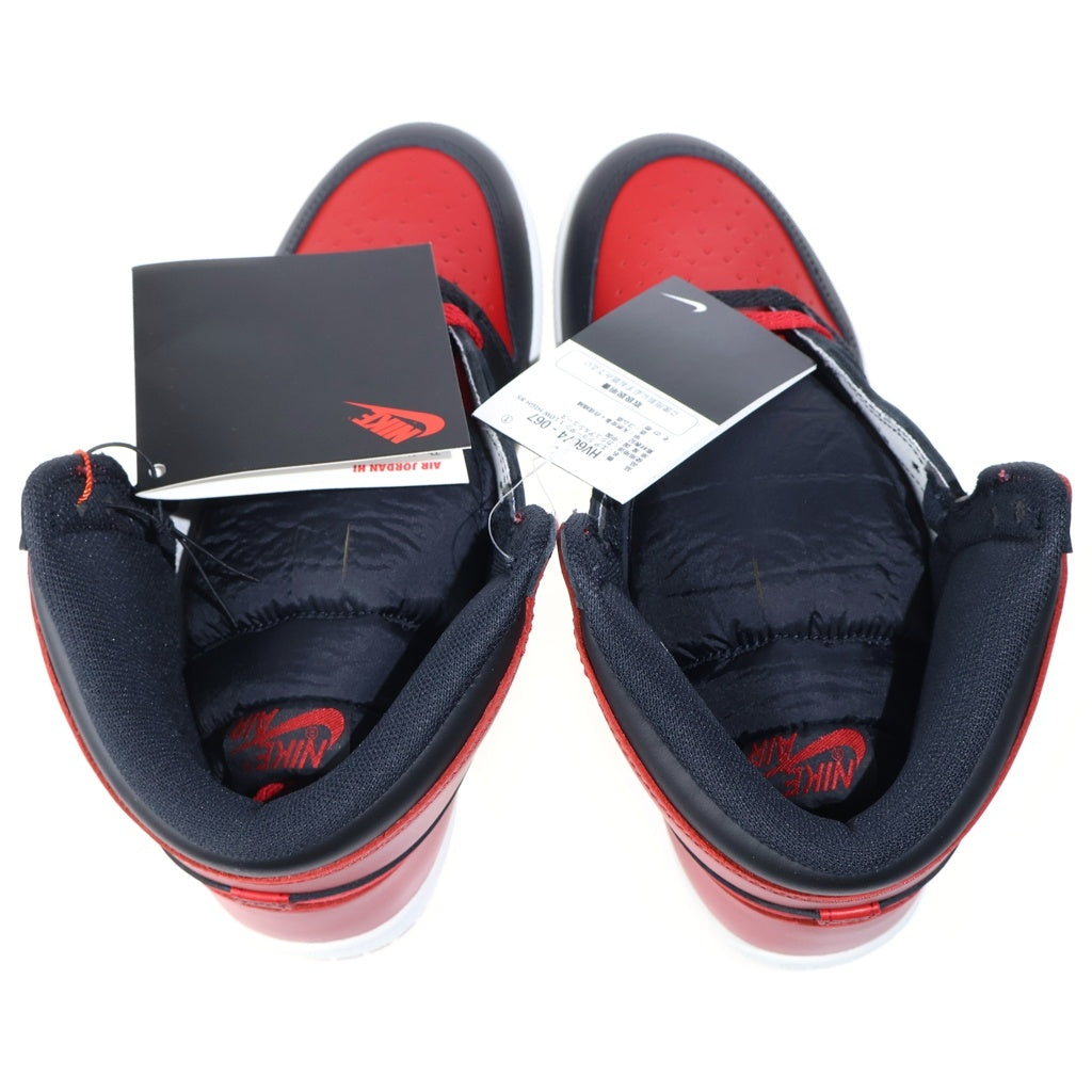 NIKE(ナイキ) AIR JORDAN 1 HIGH 85 BRED エアジョーダン1 85 ブレッド ハイカットスニーカー ブラック/レッド US9/27cm HV6674-067